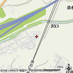 秋田県大館市釈迦内沢口12-5周辺の地図