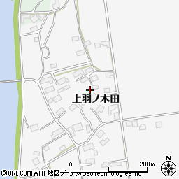 秋田県小坂町（鹿角郡）大地（上羽ノ木田）周辺の地図