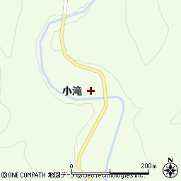 秋田県能代市二ツ井町梅内小滝周辺の地図