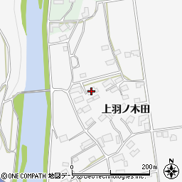 秋田県鹿角郡小坂町大地上羽ノ木田37-2周辺の地図