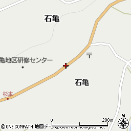 青森県三戸郡田子町石亀石亀周辺の地図