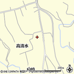 秋田県鹿角市十和田山根向崎周辺の地図