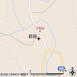 秋田県北秋田市綴子岩谷周辺の地図