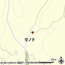 秋田県鹿角市十和田山根堂ノ下33周辺の地図