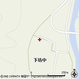 秋田県山本郡藤里町藤琴下坊中周辺の地図