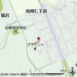 秋田県大館市松峰松峰仁王田周辺の地図