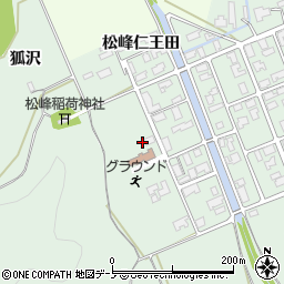 秋田県大館市松峰松峰仁王田101周辺の地図