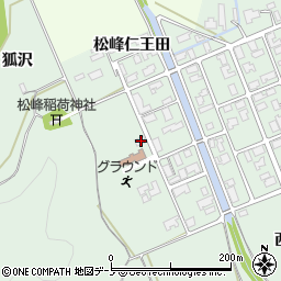 秋田県大館市松峰松峰仁王田101-2周辺の地図