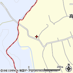 秋田県鹿角市十和田山根上外ノ沢周辺の地図
