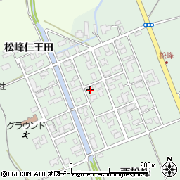 秋田県大館市松峰西松峰周辺の地図