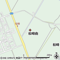 秋田県大館市松峰松峰南周辺の地図