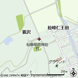 秋田県大館市松峰松峰仁王田72周辺の地図
