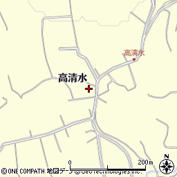 秋田県鹿角市十和田山根高清水37周辺の地図