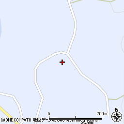 秋田県藤里町（山本郡）粕毛（上谷地）周辺の地図