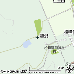 秋田県大館市松峰狐沢5周辺の地図