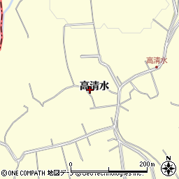 秋田県鹿角市十和田山根高清水39周辺の地図