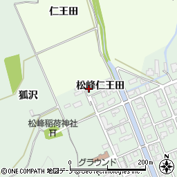 秋田県大館市松峰松峰仁王田47周辺の地図