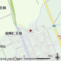 秋田県大館市松峰中島周辺の地図