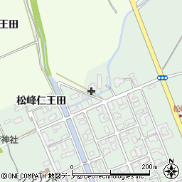 秋田県大館市松峰（中島）周辺の地図