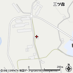 秋田県鹿角郡小坂町荒谷三ツ森57周辺の地図
