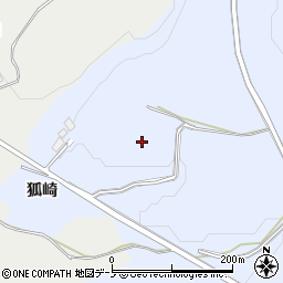 秋田県鹿角郡小坂町上向狐崎周辺の地図