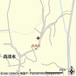 秋田県鹿角市十和田山根高清水49周辺の地図