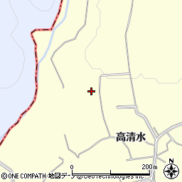 秋田県鹿角市十和田山根高清水8周辺の地図