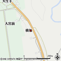 秋田県鹿角郡小坂町荒谷横欠周辺の地図