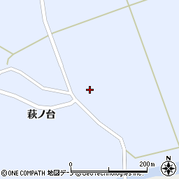 秋田県山本郡八峰町峰浜目名潟中渡下台周辺の地図