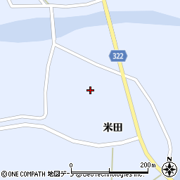 藤里町役場　米田会館周辺の地図