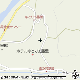 秋田県山本郡藤里町藤琴上湯の沢周辺の地図