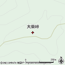 大柴峠周辺の地図