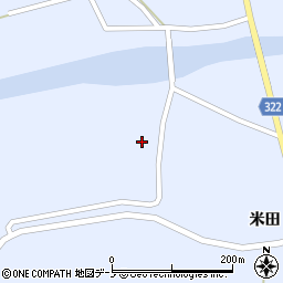 秋田県山本郡藤里町粕毛周辺の地図