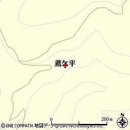 秋田県鹿角市十和田山根鳶ケ平周辺の地図