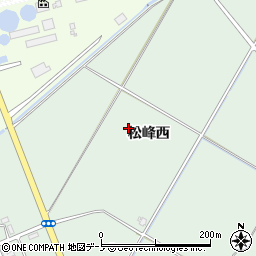 秋田県大館市松峰松峰西周辺の地図