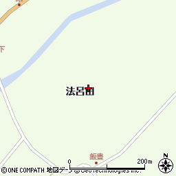 青森県三戸郡田子町原法呂田周辺の地図