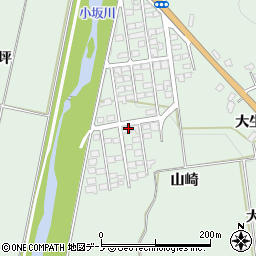 秋田県鹿角郡小坂町小坂山崎周辺の地図