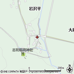 秋田県鹿角郡小坂町小坂岩沢平周辺の地図