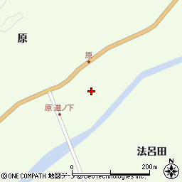 青森県田子町（三戸郡）原（道ノ下）周辺の地図