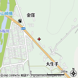 秋田県鹿角郡小坂町小坂金窪周辺の地図