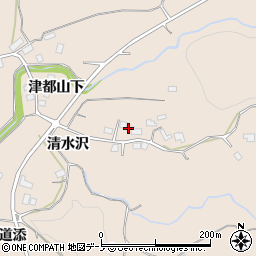 秋田県大館市商人留津都山下13周辺の地図
