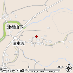 秋田県大館市商人留津都山下12周辺の地図