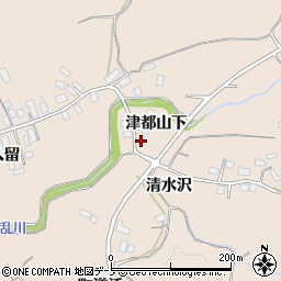 秋田県大館市商人留津都山下37周辺の地図