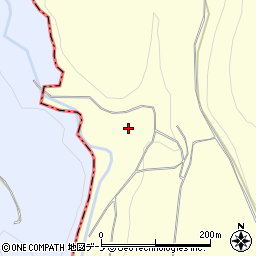 秋田県鹿角市十和田山根八森出口周辺の地図