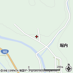 秋田県鹿角市十和田大湯二倉周辺の地図