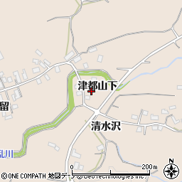 秋田県大館市商人留津都山下40周辺の地図