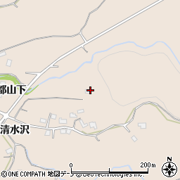 秋田県大館市商人留津都山下22周辺の地図