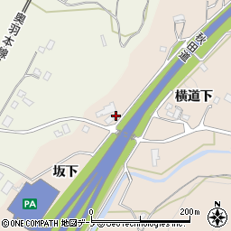 秋田県大館市商人留坂下58-1周辺の地図