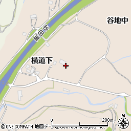 秋田県大館市商人留谷地中20周辺の地図