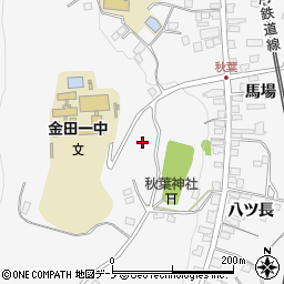 岩手県二戸市金田一野月周辺の地図